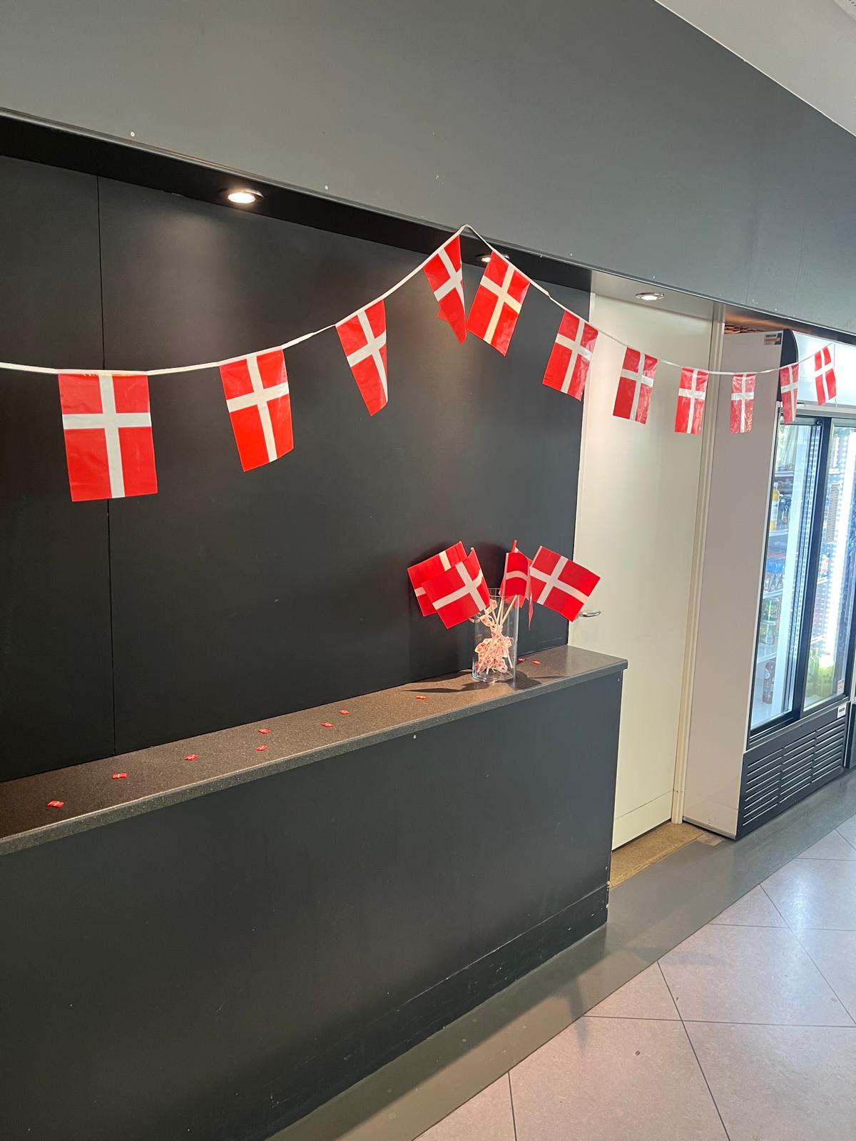 Danish flags in Viborg